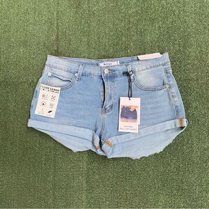 Light Blue Denim Women Shorts